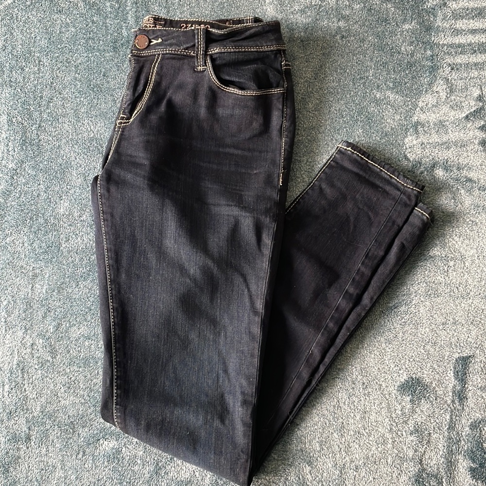 Buckle Black Skinny Jeans